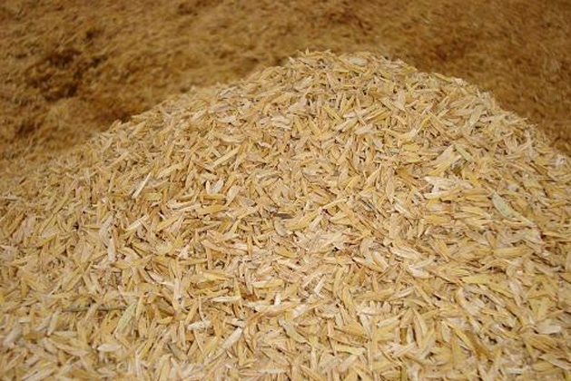 Pacas de cascarilla de arroz